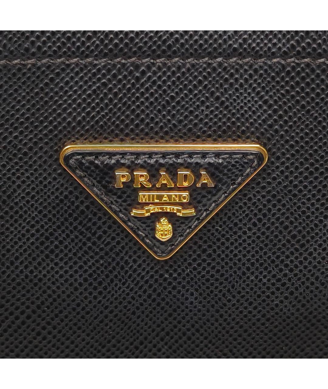 PRADA Черная кожаная сумка через плечо, фото 8