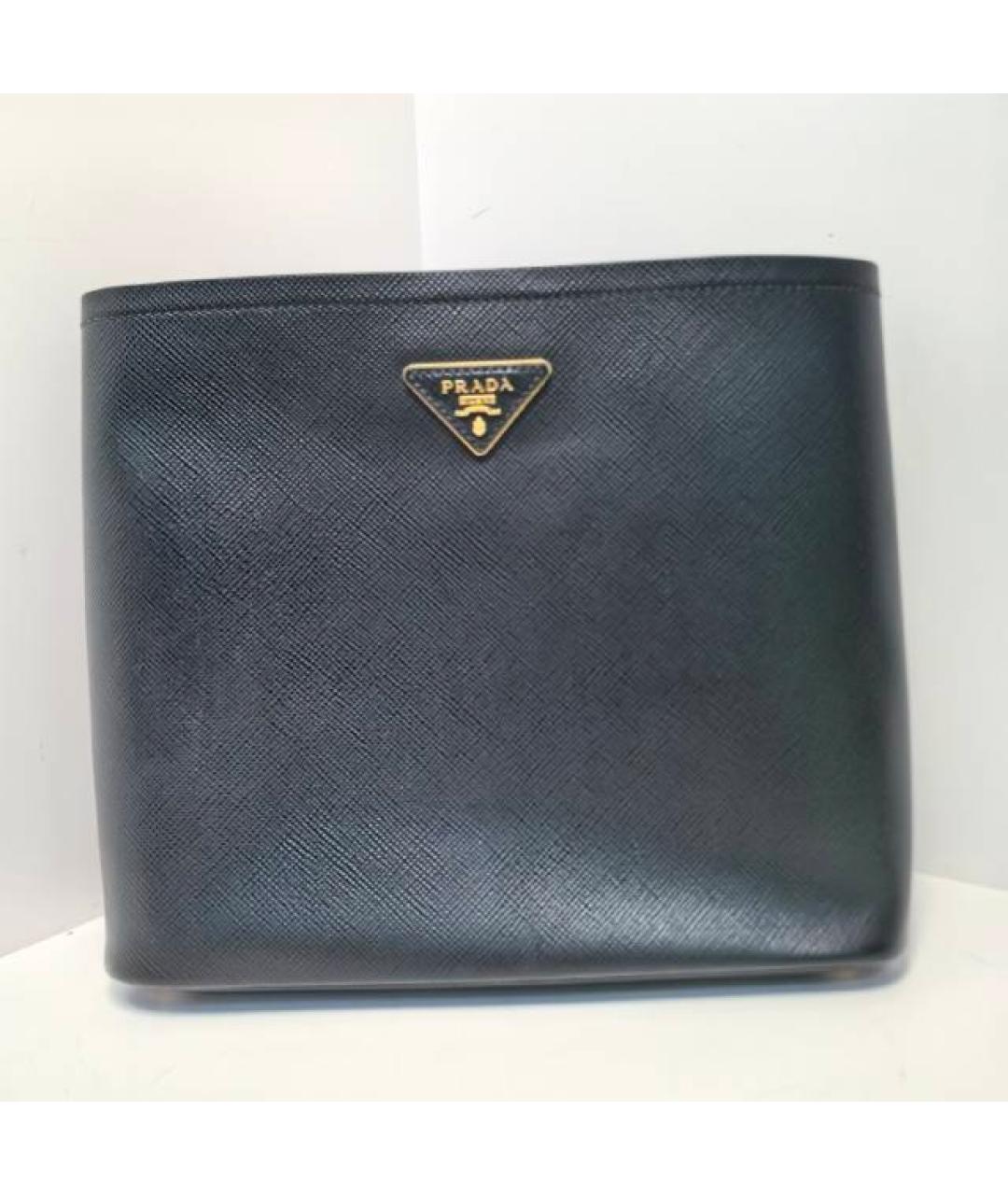 PRADA Черная кожаная сумка через плечо, фото 9