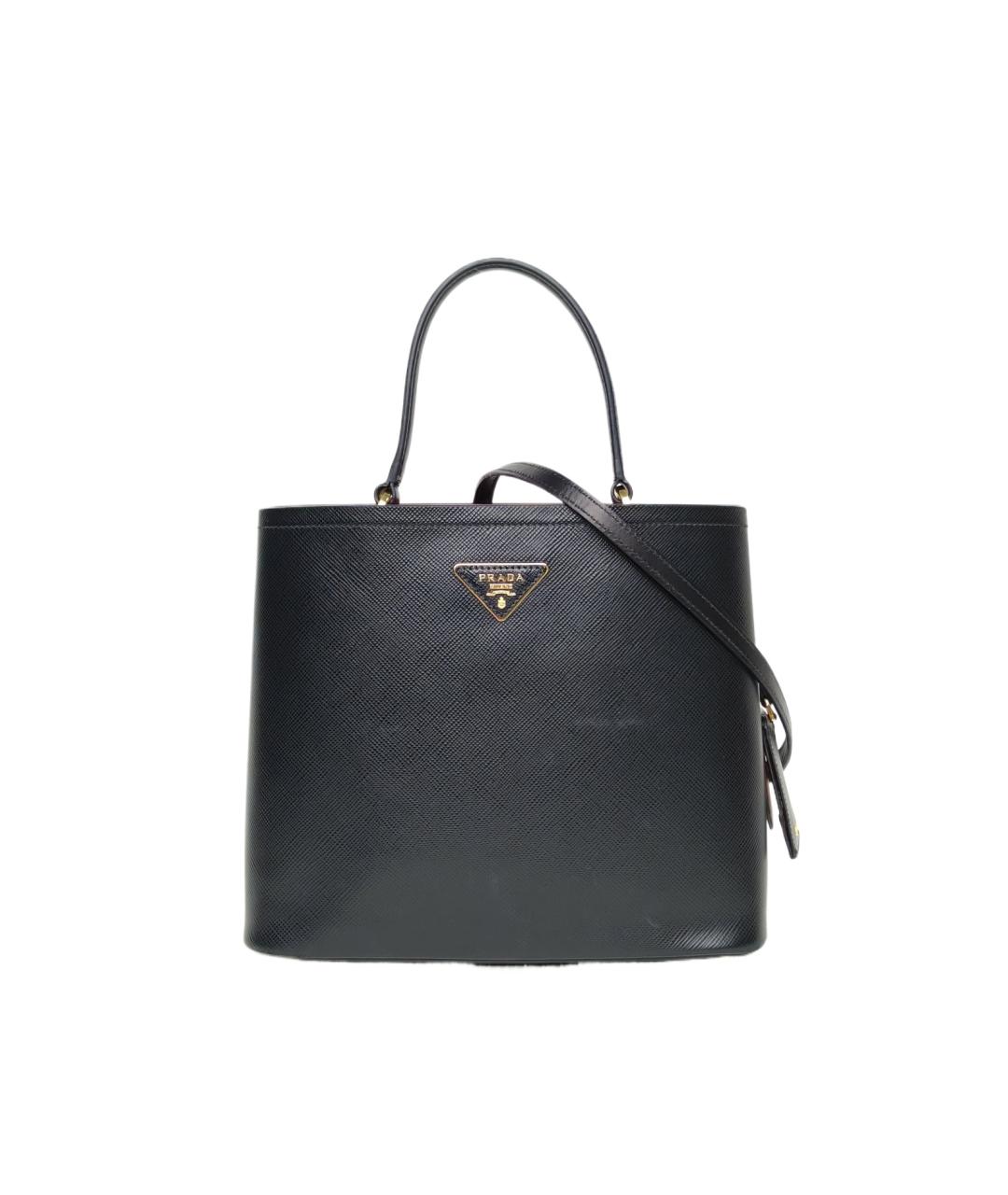 PRADA Черная кожаная сумка через плечо, фото 10