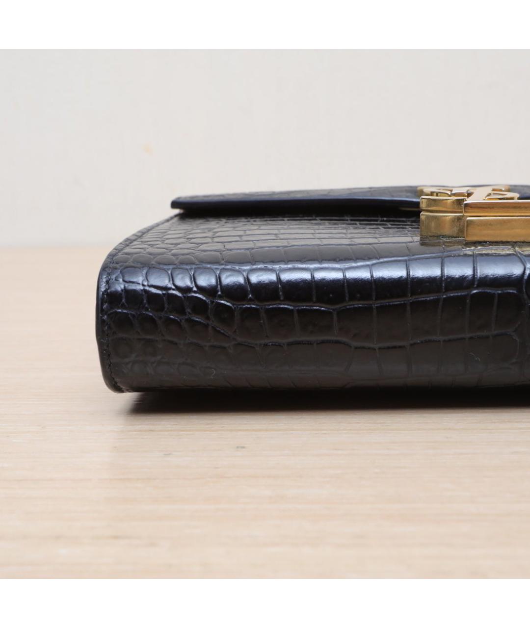 SAINT LAURENT Черная кожаная сумка через плечо, фото 8