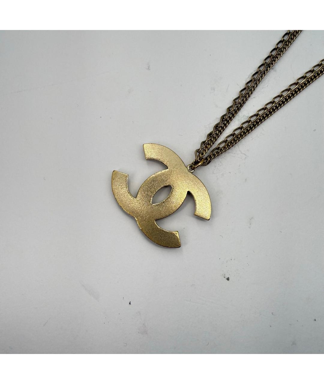 CHANEL Золотое металлическое колье, фото 5