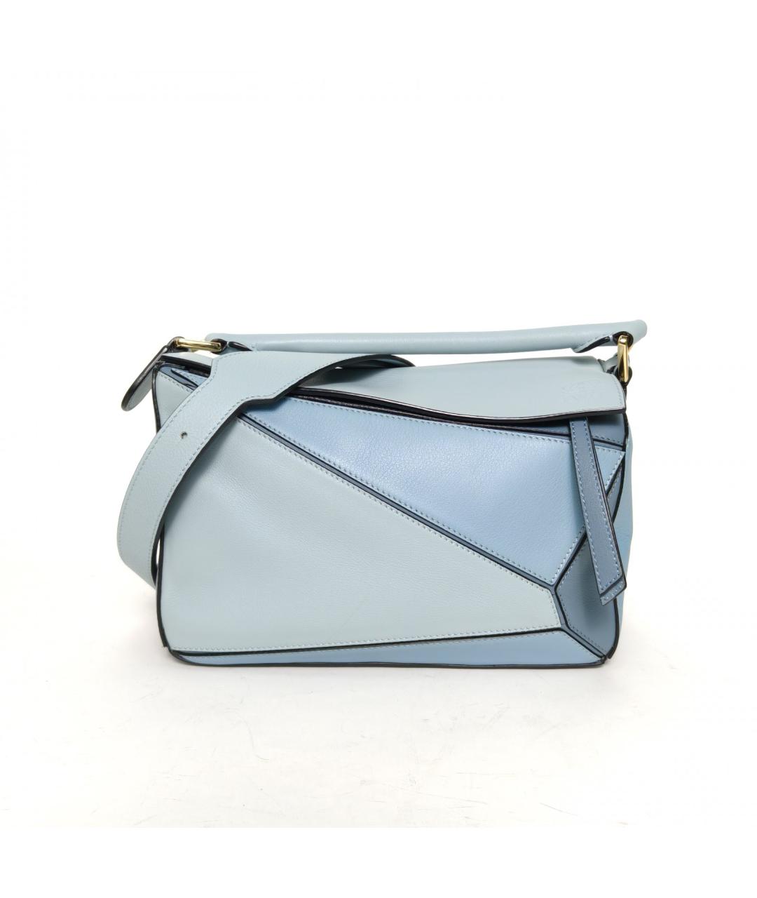 LOEWE Голубая кожаная сумка через плечо, фото 2