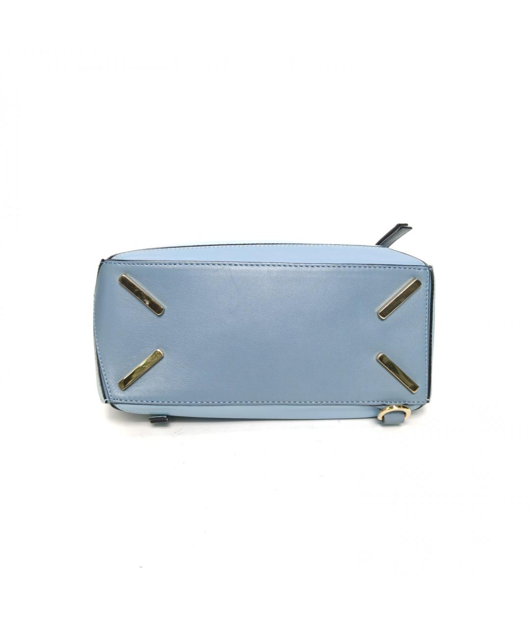 LOEWE Голубая кожаная сумка через плечо, фото 6