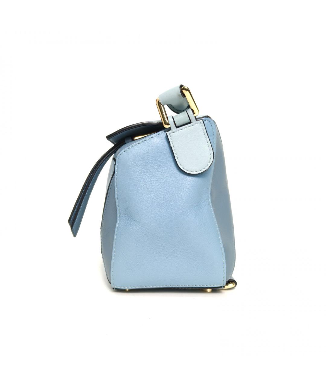 LOEWE Голубая кожаная сумка через плечо, фото 3