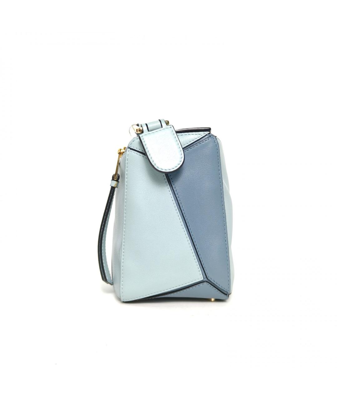 LOEWE Голубая кожаная сумка через плечо, фото 5