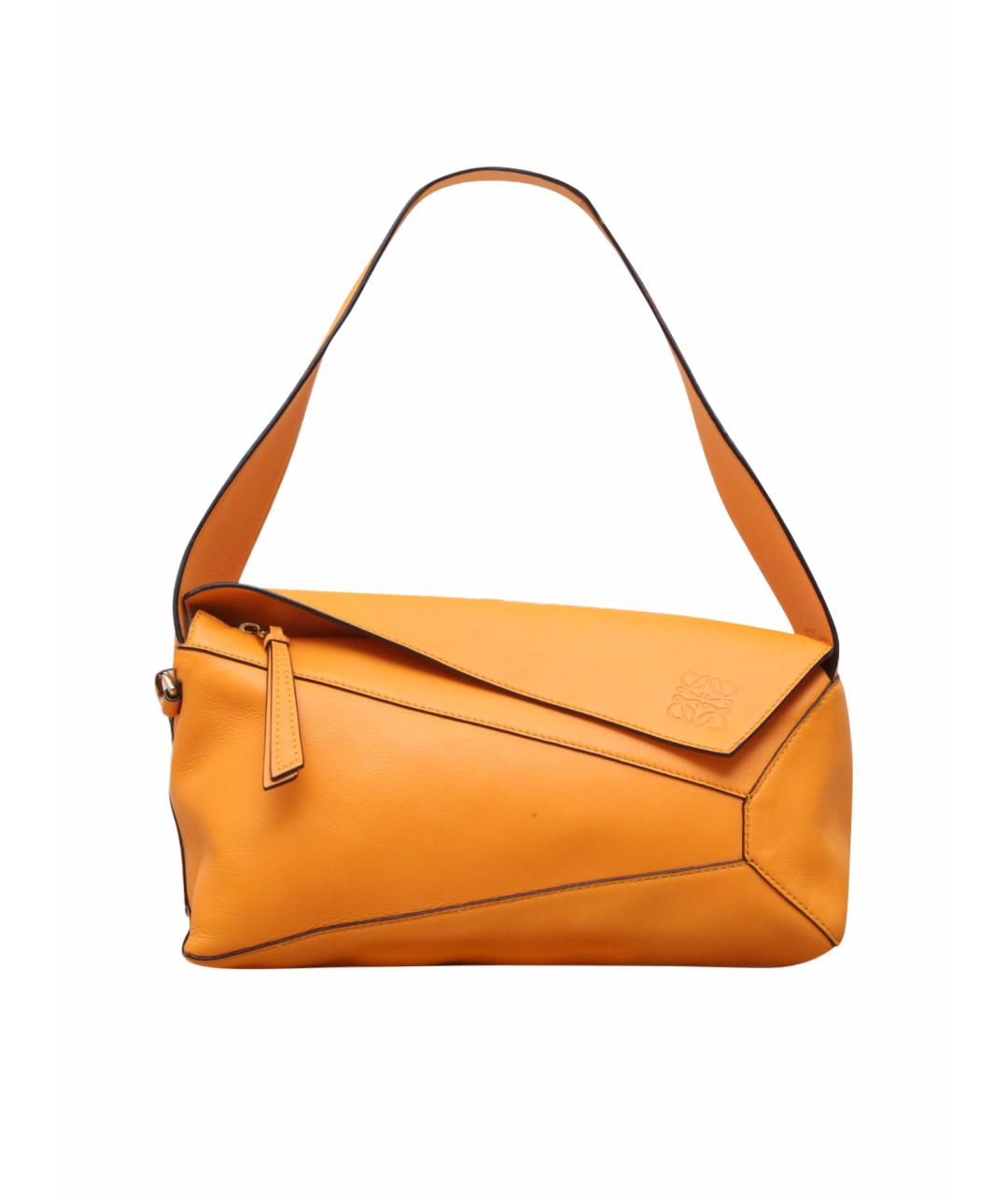 LOEWE Оранжевая кожаная сумка через плечо, фото 1