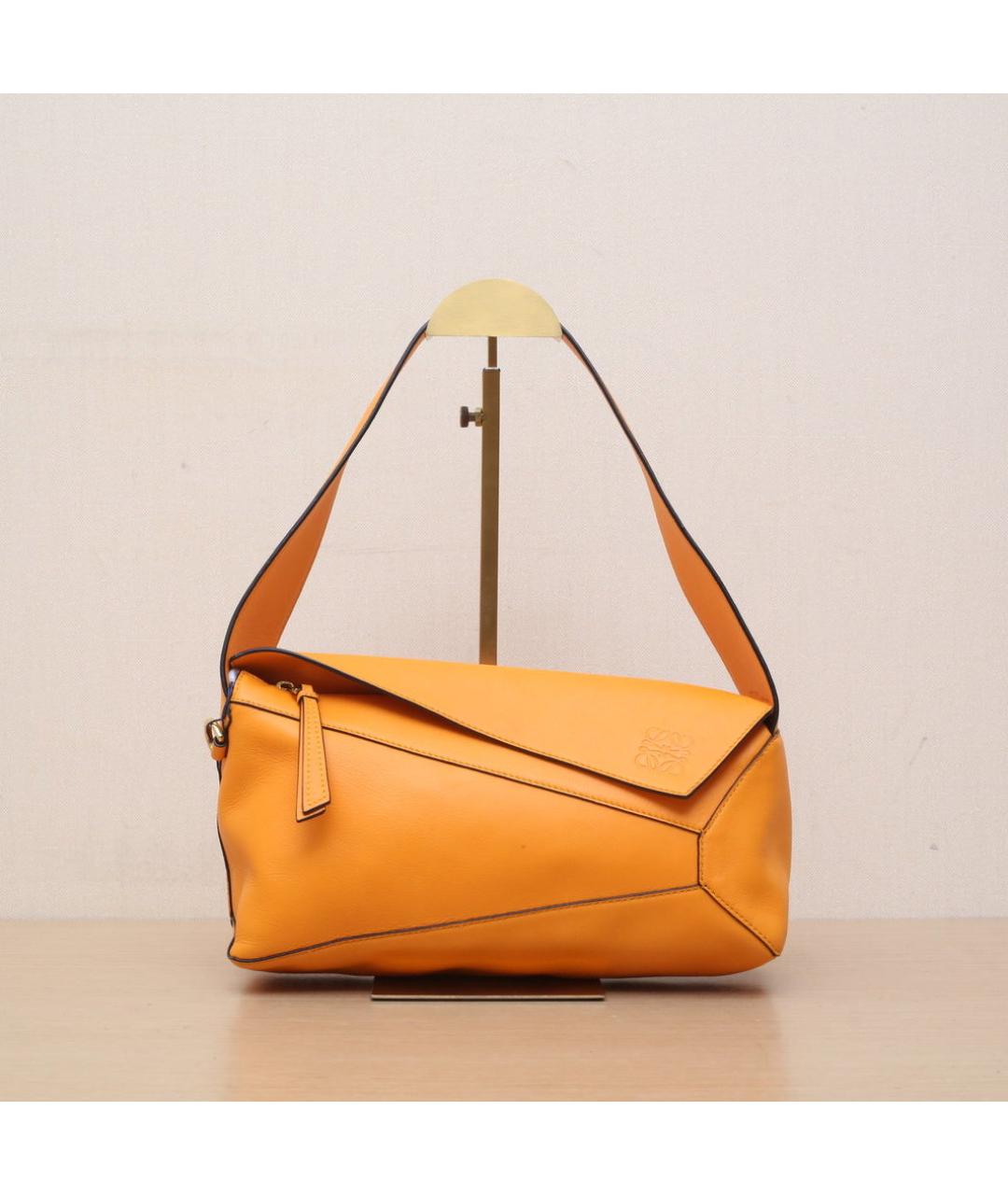 LOEWE Оранжевая кожаная сумка через плечо, фото 2