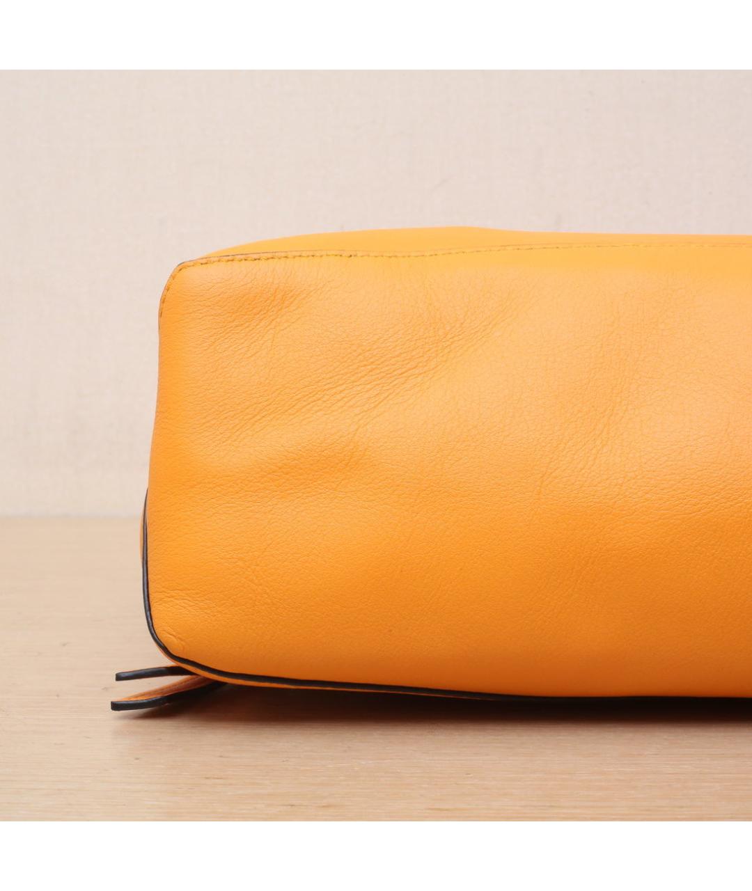 LOEWE Оранжевая кожаная сумка через плечо, фото 8