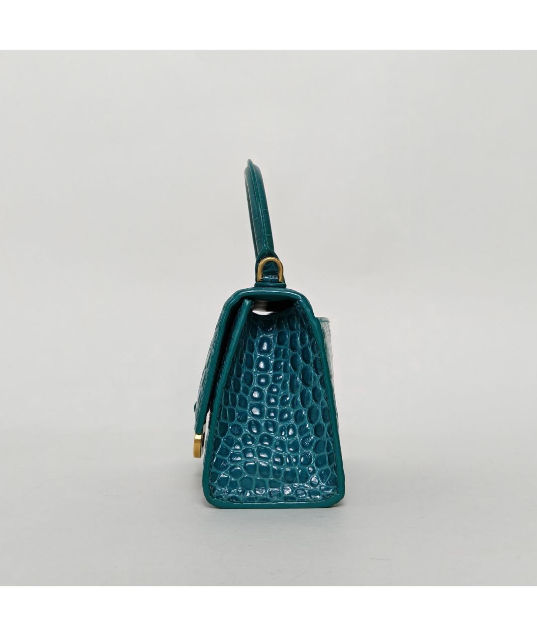 BALENCIAGA Зеленая кожаная сумка через плечо, фото 5