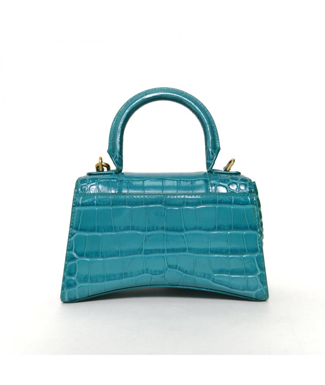 BALENCIAGA Зеленая кожаная сумка через плечо, фото 4