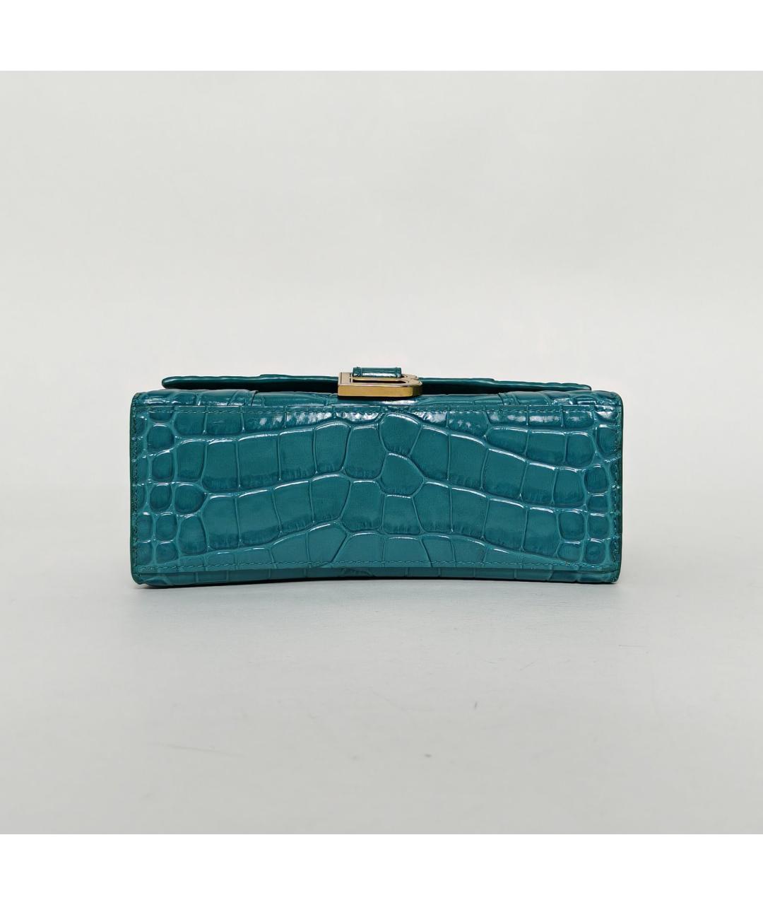 BALENCIAGA Зеленая кожаная сумка через плечо, фото 6