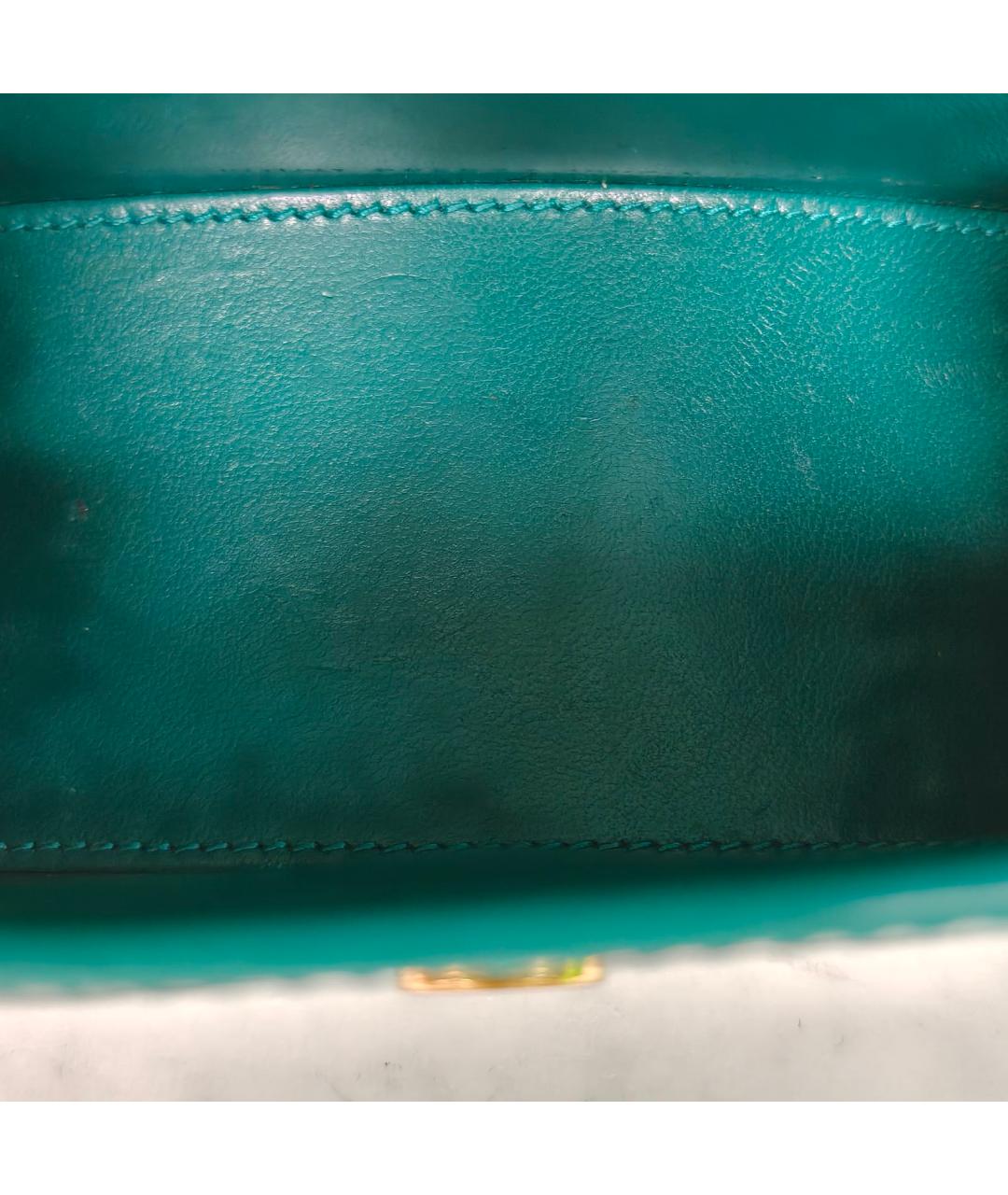 BALENCIAGA Зеленая кожаная сумка через плечо, фото 8