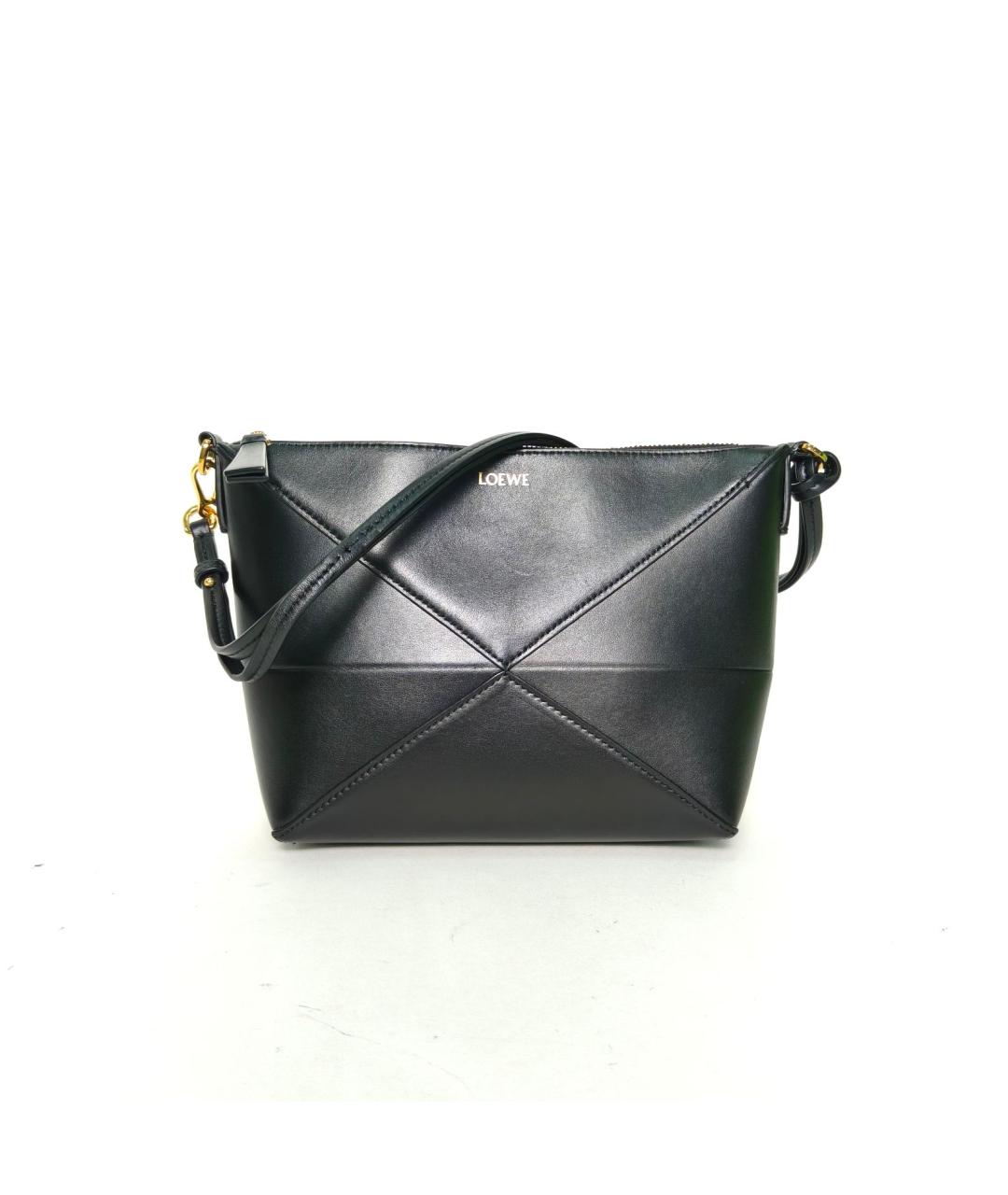 LOEWE Черная кожаная сумка через плечо, фото 2