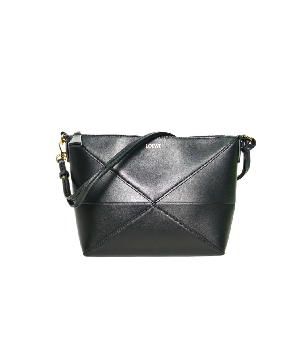 LOEWE Черная кожаная сумка через плечо, фото 10