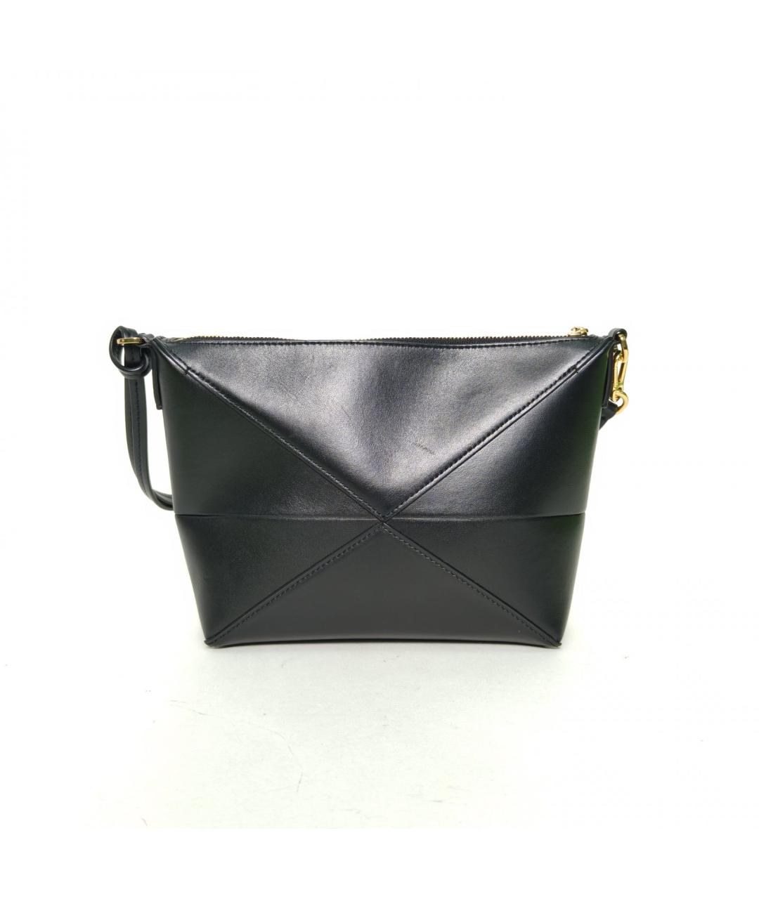 LOEWE Черная кожаная сумка через плечо, фото 4