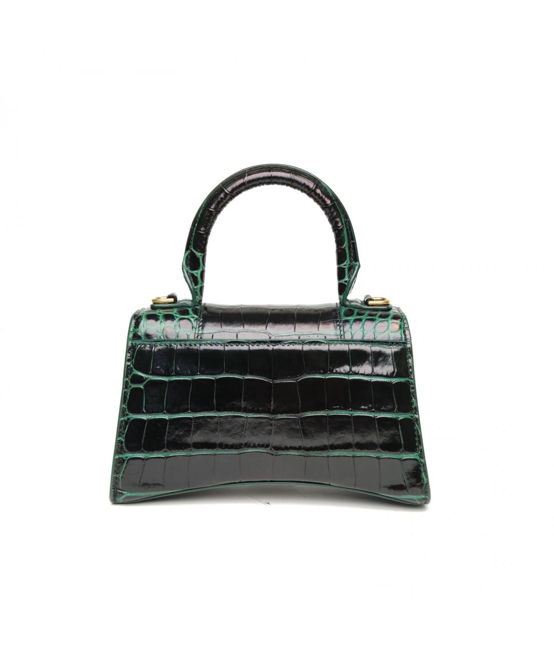 BALENCIAGA Зеленая сумка через плечо из экзотической кожи, фото 4