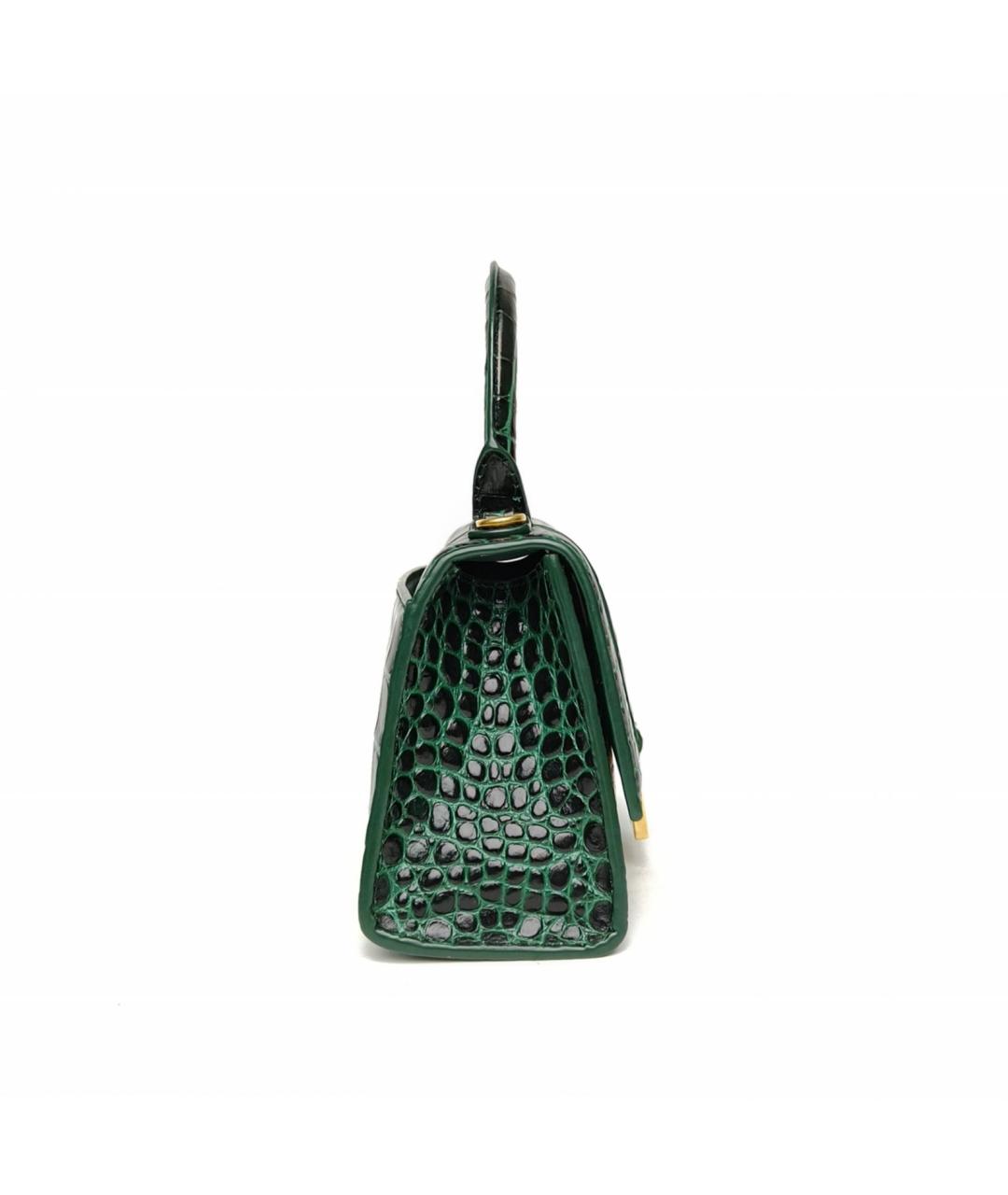 BALENCIAGA Зеленая сумка через плечо из экзотической кожи, фото 5