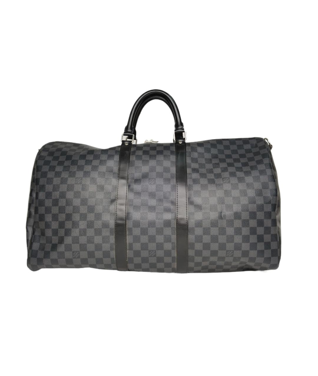 LOUIS VUITTON Серая дорожная/спортивная сумка, фото 10