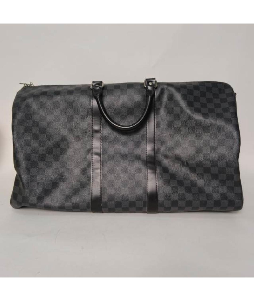 LOUIS VUITTON Серая дорожная/спортивная сумка, фото 9