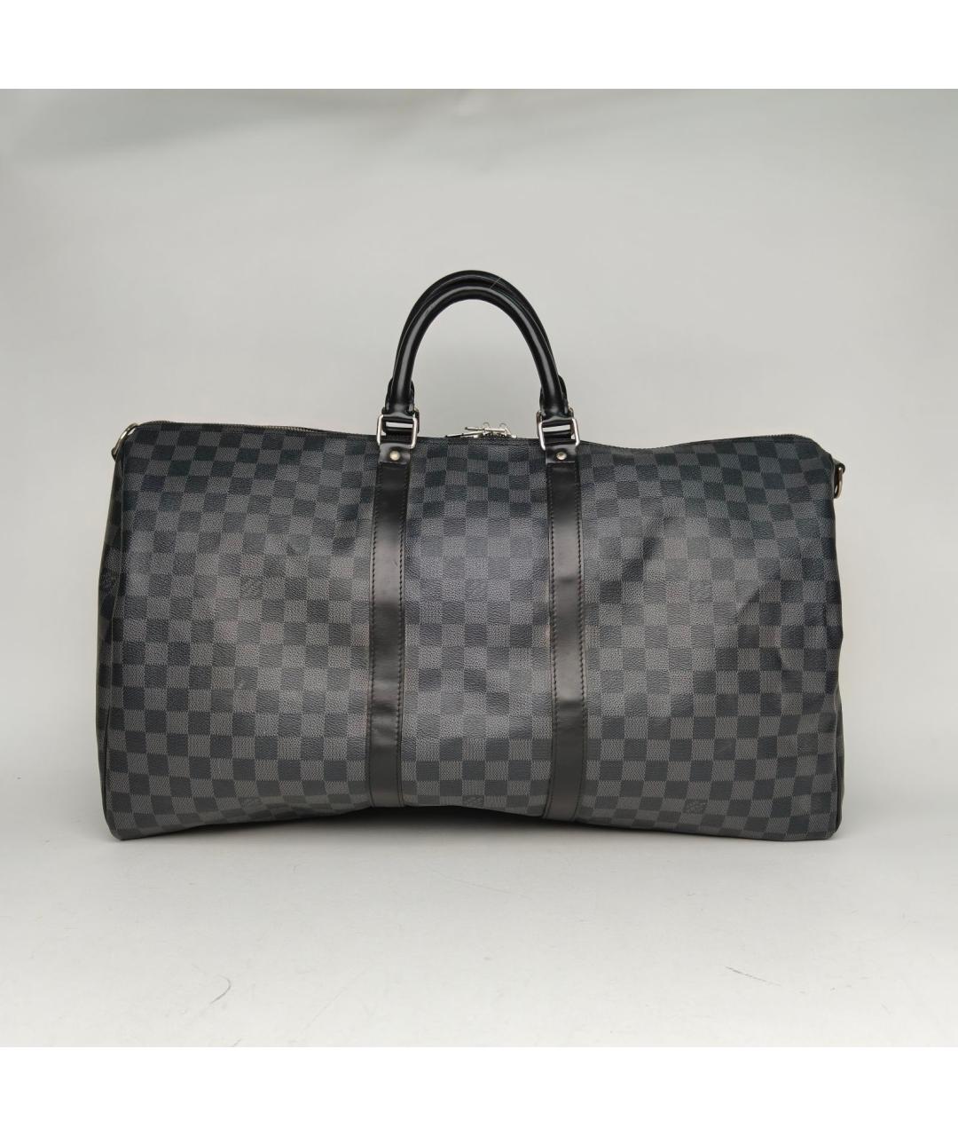 LOUIS VUITTON Серая дорожная/спортивная сумка, фото 4