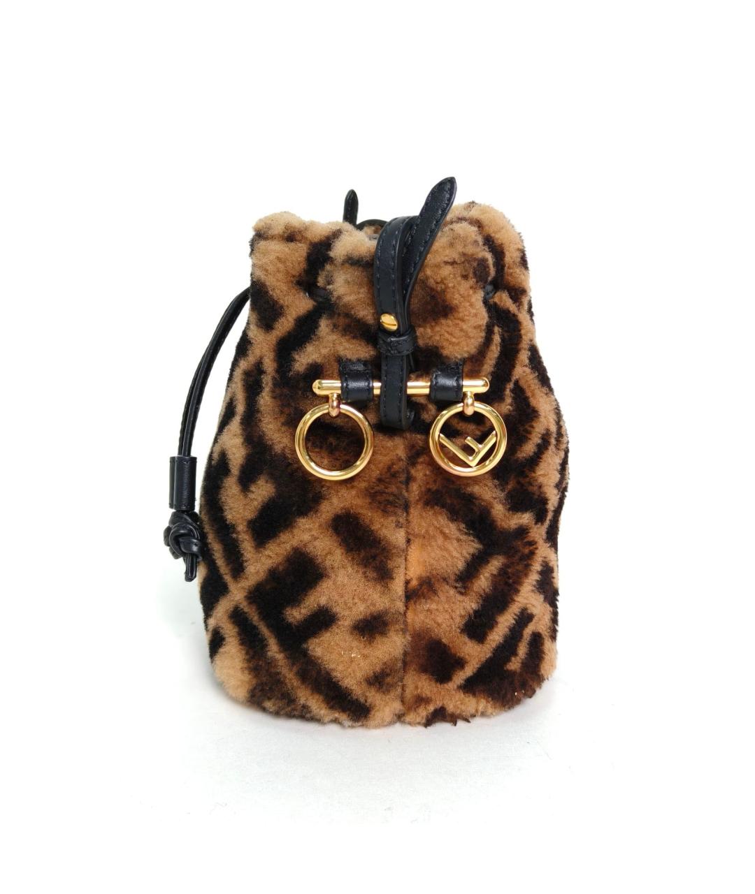 FENDI Коричневая сумка через плечо, фото 5