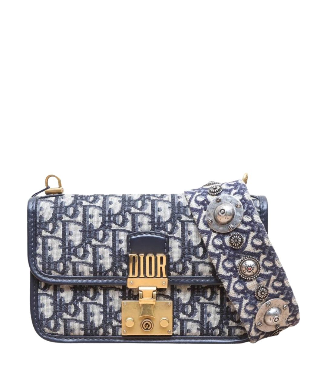 CHRISTIAN DIOR Синяя сумка через плечо, фото 1