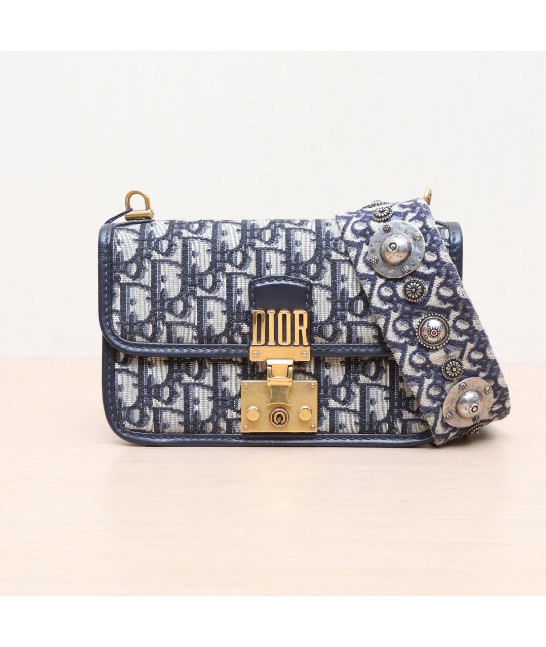 CHRISTIAN DIOR Синяя сумка через плечо, фото 2