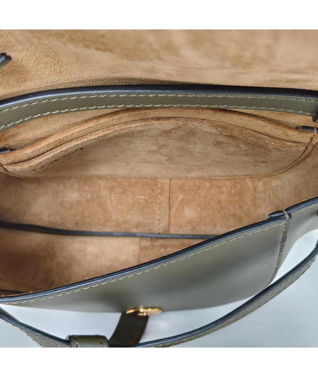 LOEWE Хаки сумка через плечо, фото 7