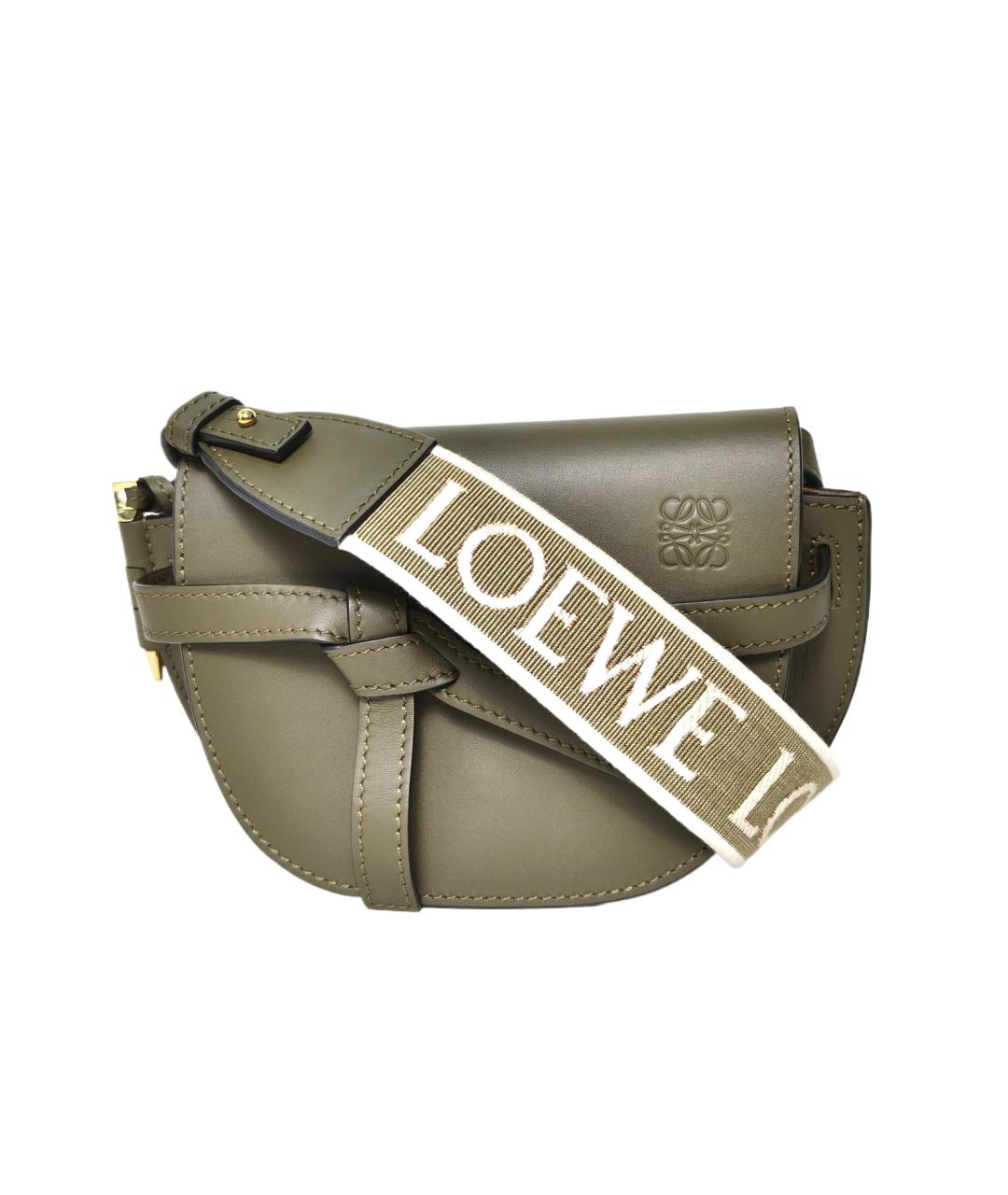 LOEWE Хаки сумка через плечо, фото 10