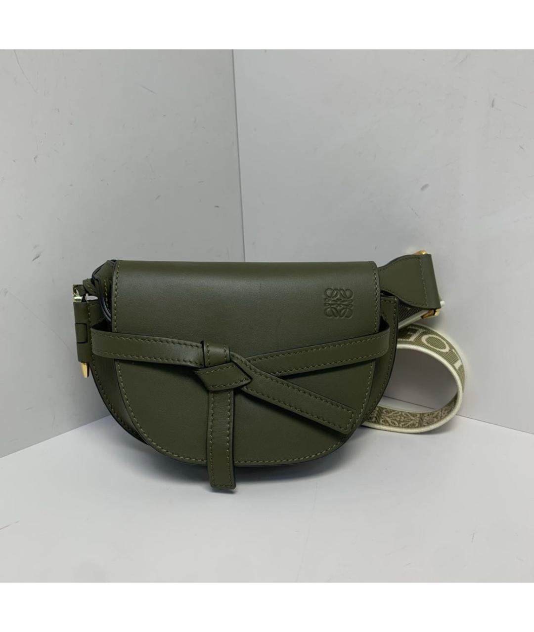 LOEWE Хаки сумка через плечо, фото 8