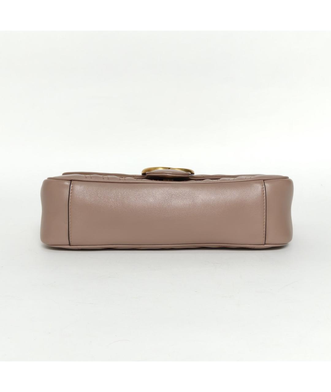 GUCCI Бежевая кожаная сумка через плечо, фото 6