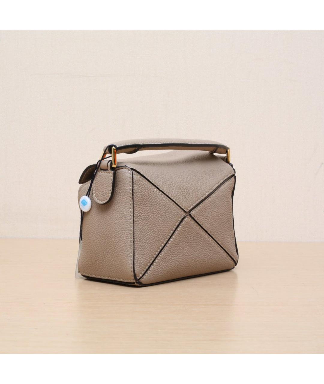 LOEWE Коричневая кожаная сумка через плечо, фото 5