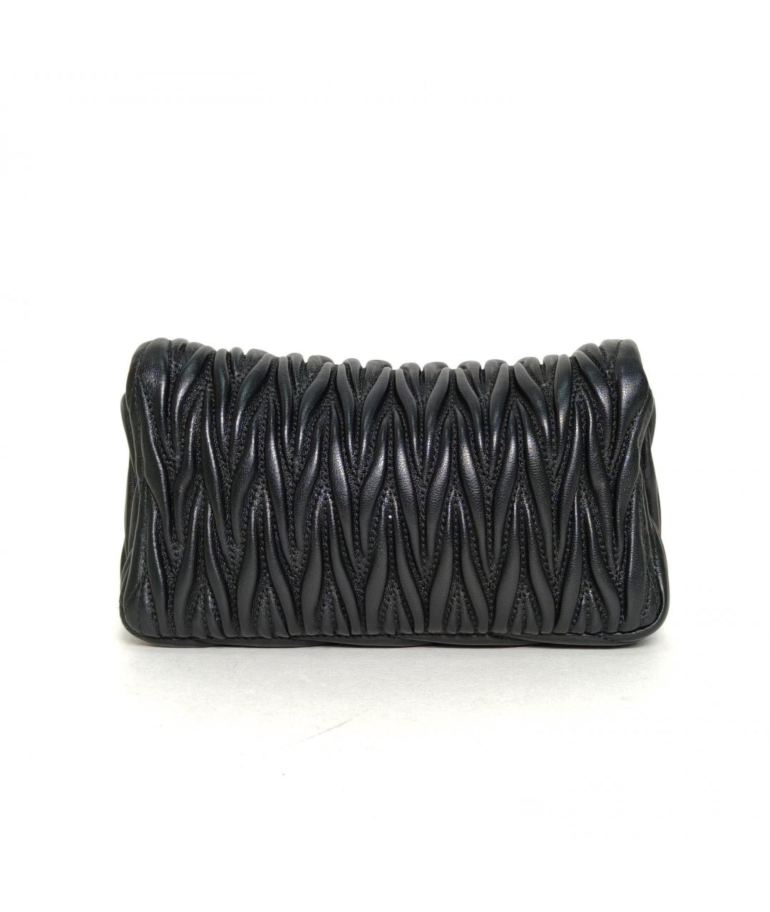 MIU MIU Черная кожаная сумка через плечо, фото 4