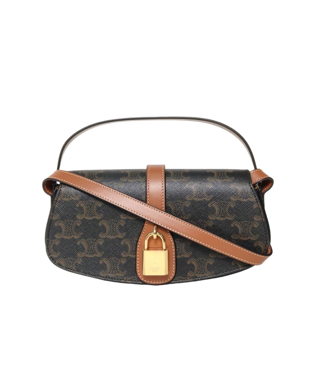 CELINE Коричневая сумка через плечо, фото 10