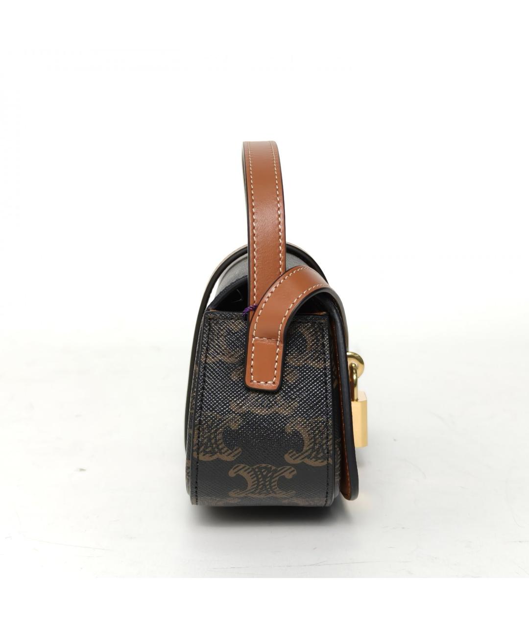 CELINE Коричневая сумка через плечо, фото 3