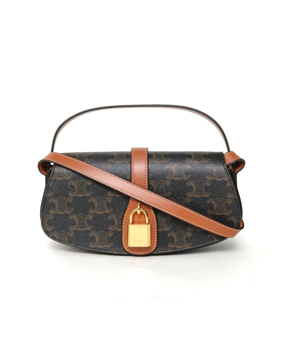 CELINE Коричневая сумка через плечо, фото 2