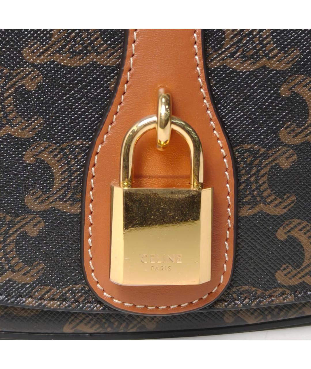 CELINE Коричневая сумка через плечо, фото 7