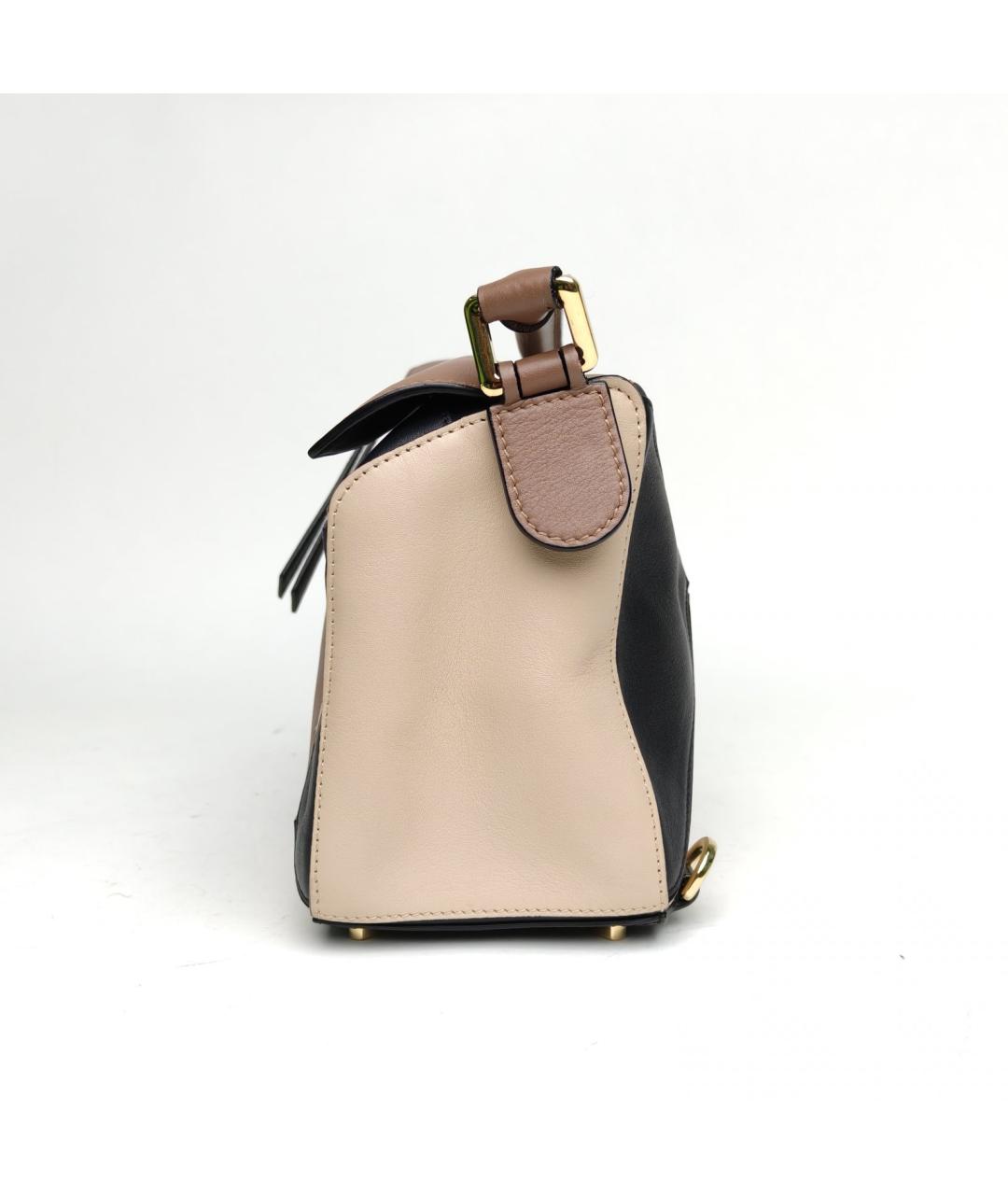 LOEWE Коричневая кожаная сумка через плечо, фото 3