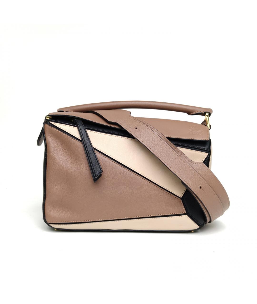 LOEWE Коричневая кожаная сумка через плечо, фото 2