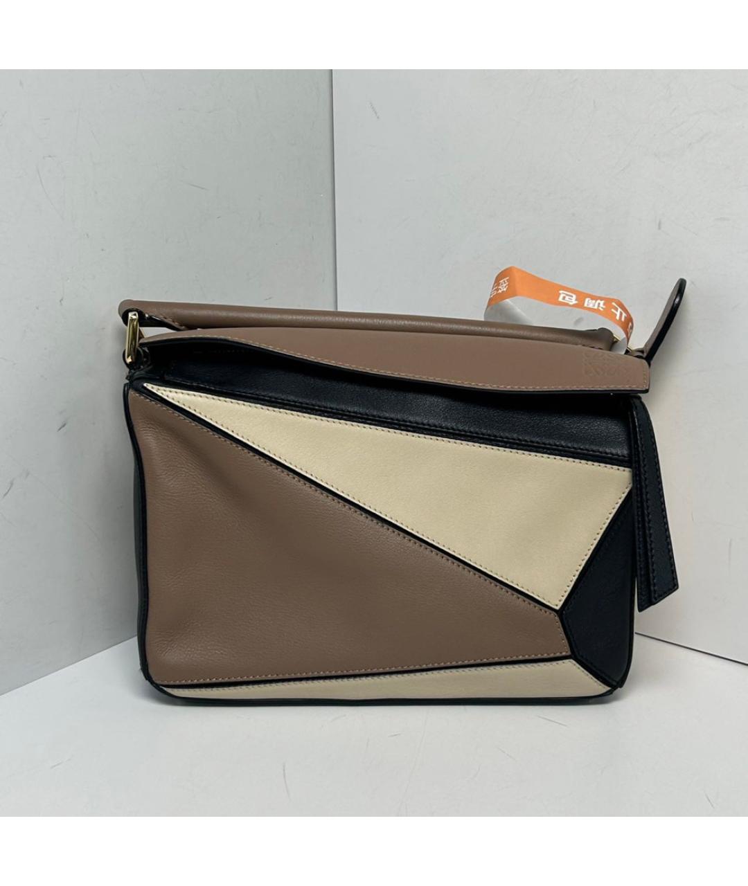 LOEWE Коричневая кожаная сумка через плечо, фото 9