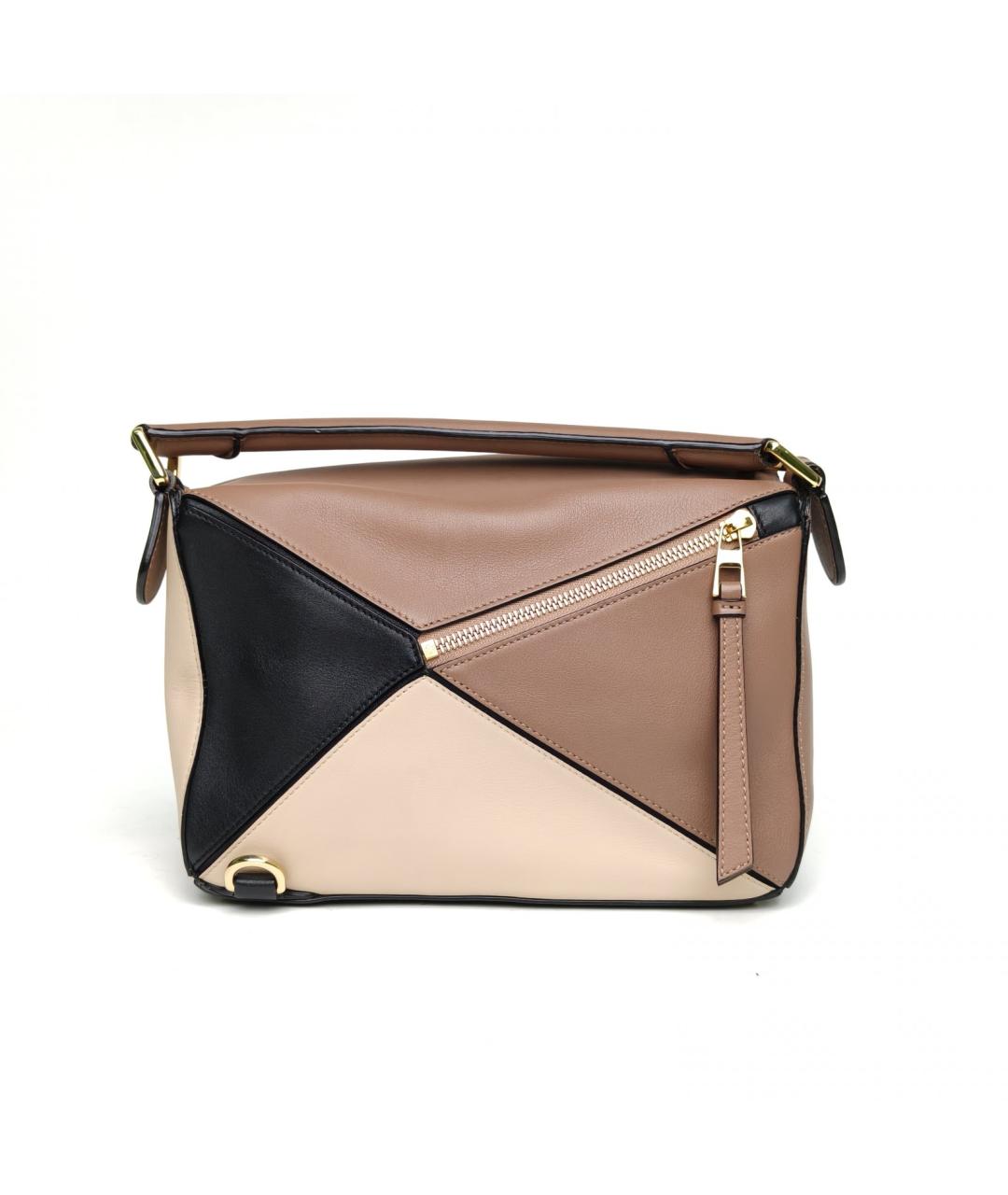 LOEWE Коричневая кожаная сумка через плечо, фото 4