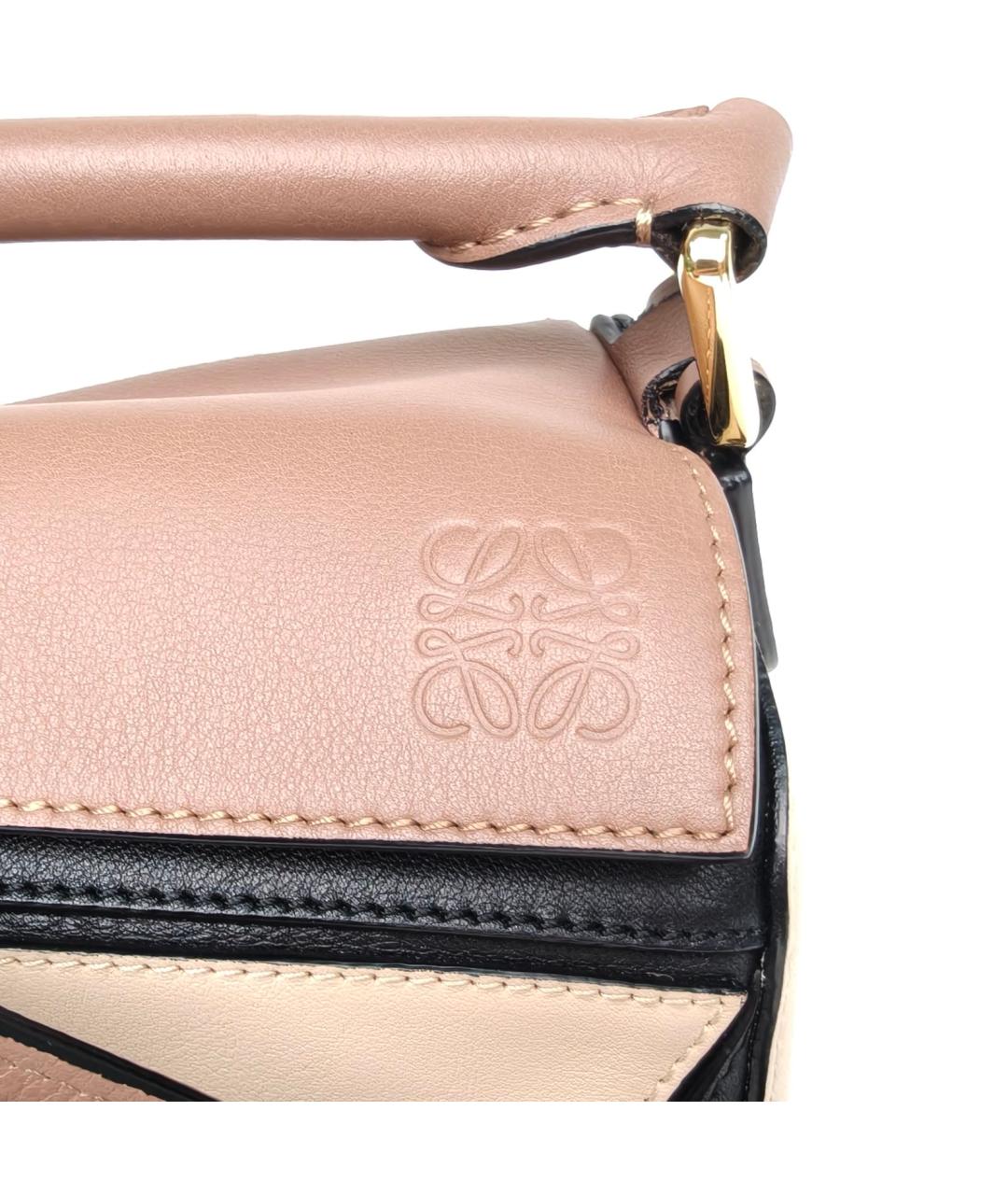 LOEWE Коричневая кожаная сумка через плечо, фото 7