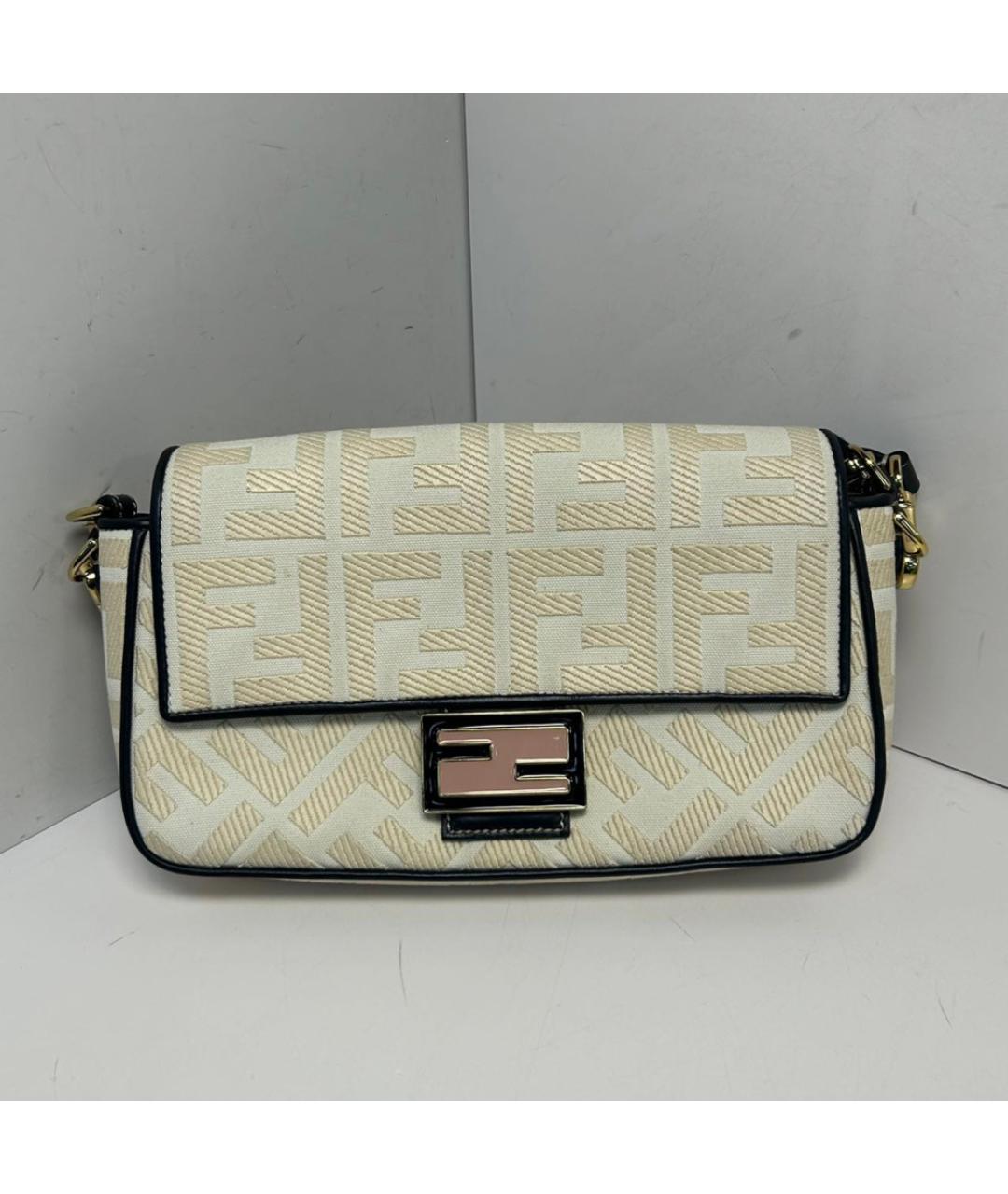 FENDI Белая сумка через плечо, фото 9