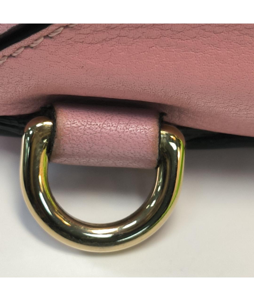 LOEWE Розовая кожаная сумка через плечо, фото 9