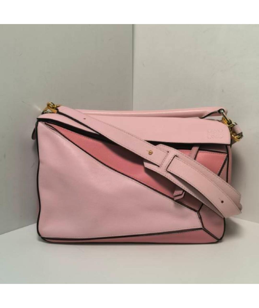 LOEWE Розовая кожаная сумка через плечо, фото 8