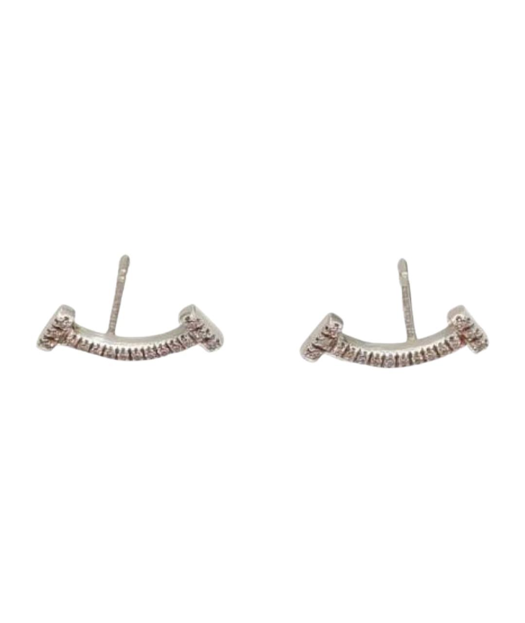 TIFFANY&CO Серебряные серьги из белого золота, фото 1
