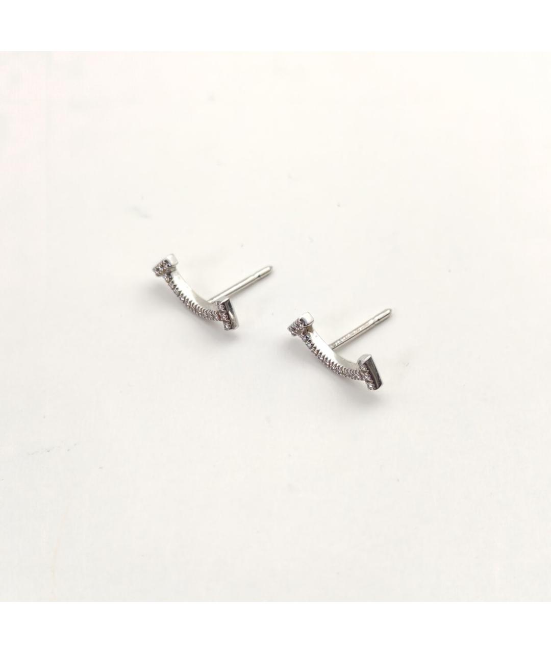 TIFFANY&CO Серебряные серьги из белого золота, фото 4