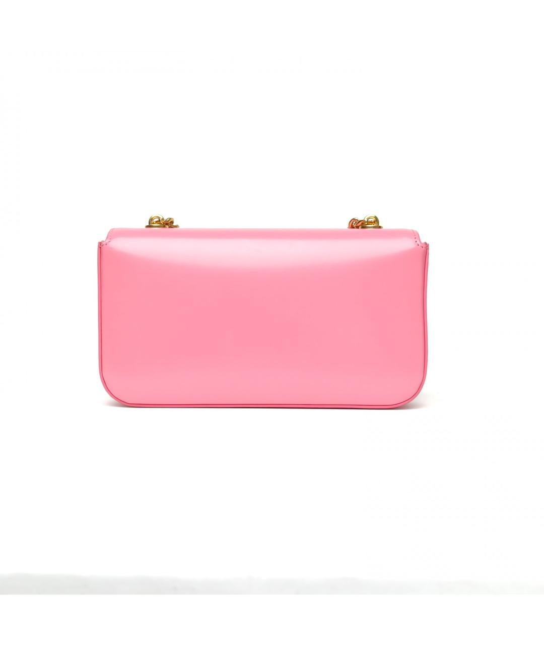 CELINE Розовая кожаная сумка через плечо, фото 4