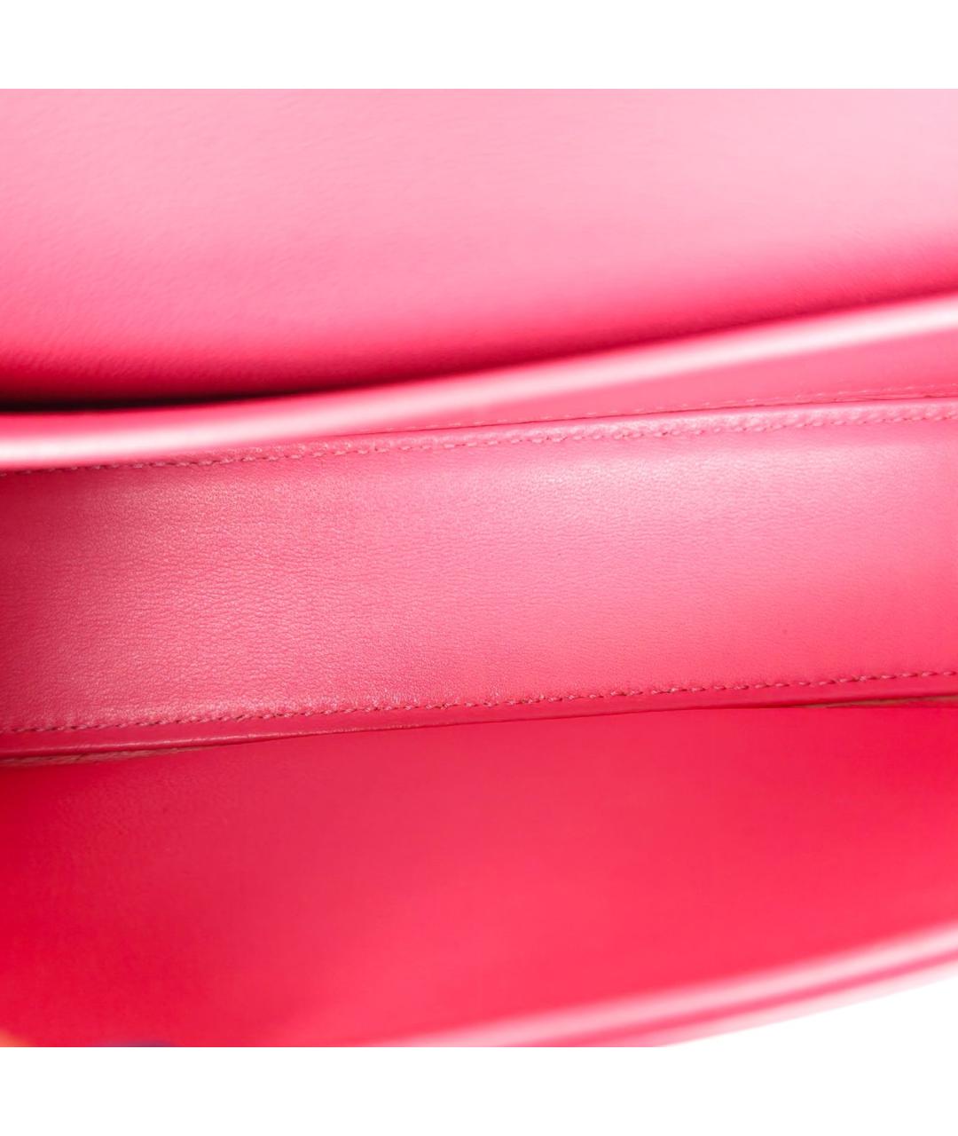 CELINE Розовая кожаная сумка через плечо, фото 8