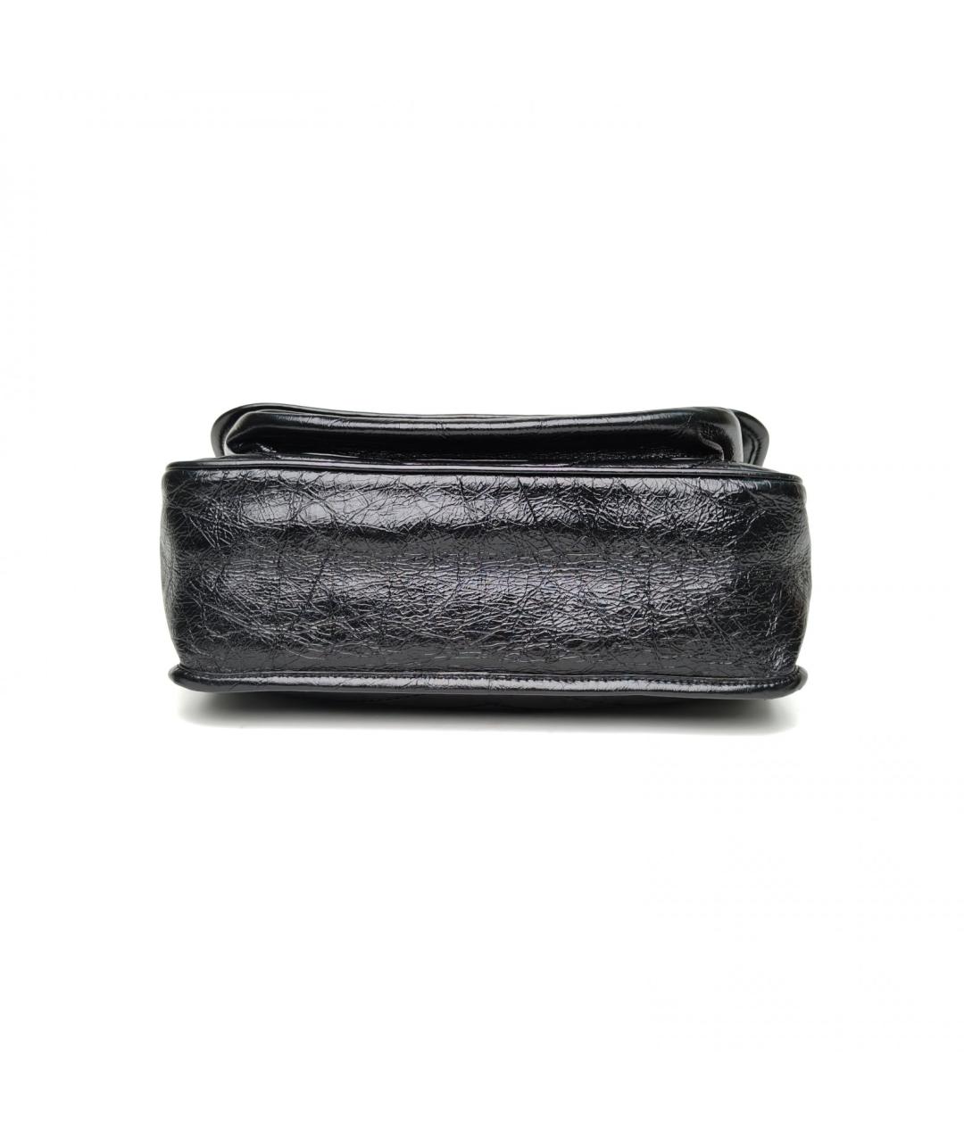 SAINT LAURENT Черная кожаная сумка через плечо, фото 6